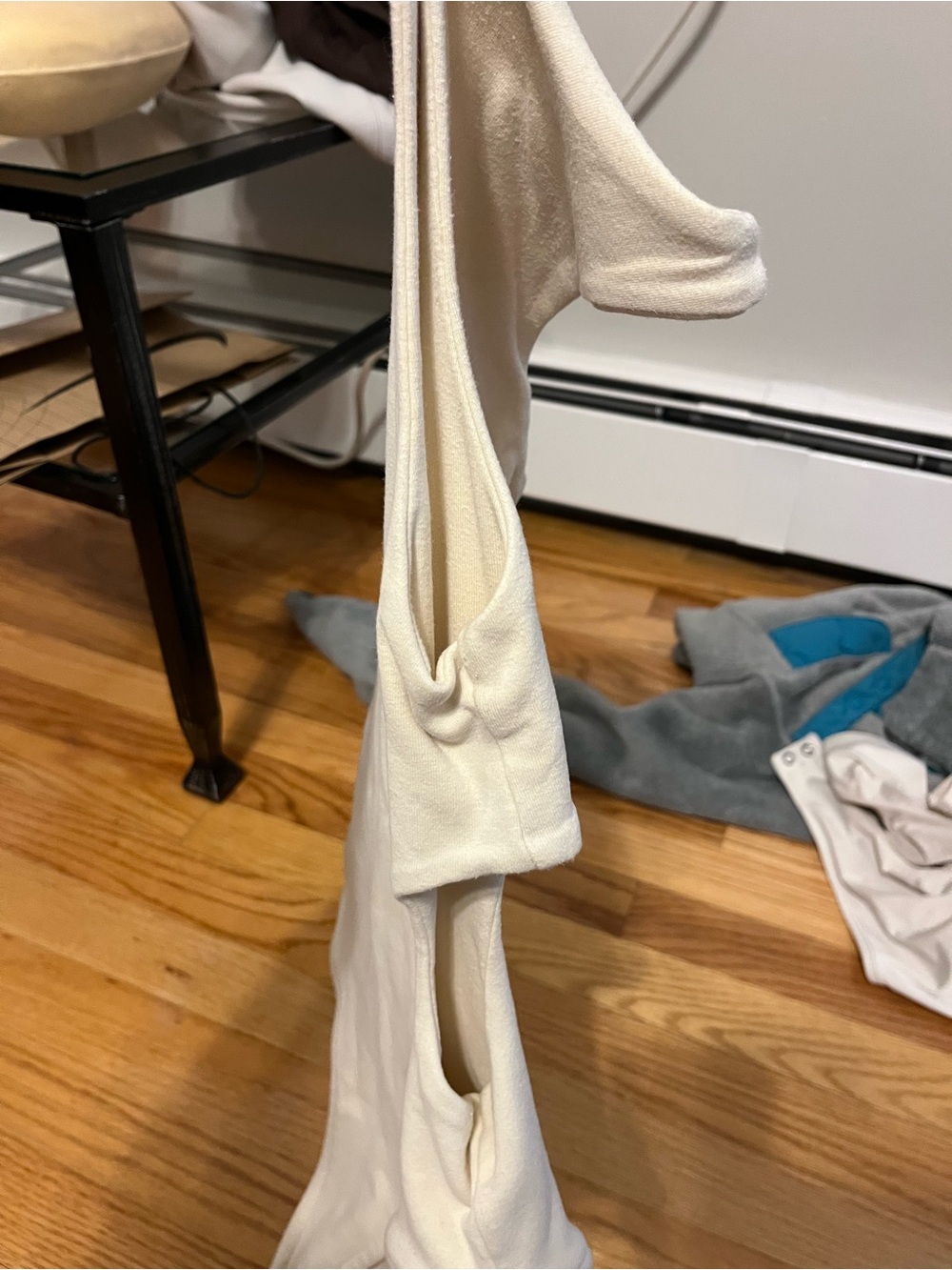Zara Cream Off-the-Shoulder Sweater Tank